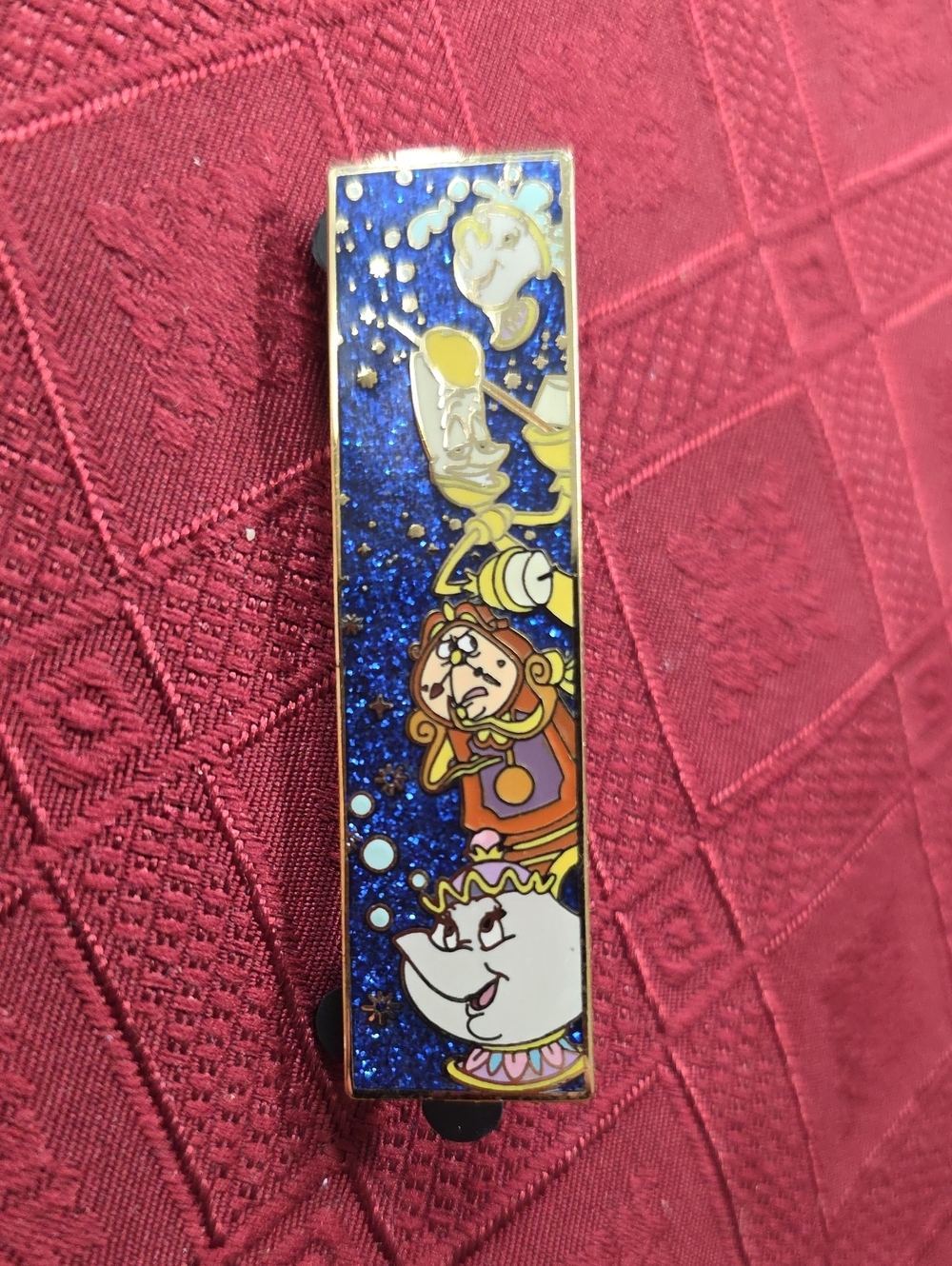 Disney Auctions Limited Cogsworth, Lumiere, Mrs. Potts & Chip LE 250 Pin